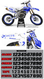 Yamaha Checkered Blue Graphic Kit