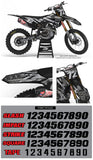 MX6 Black Graphic Kit for Honda's