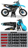 Yamaha MX25 Graphic Kit Cyan