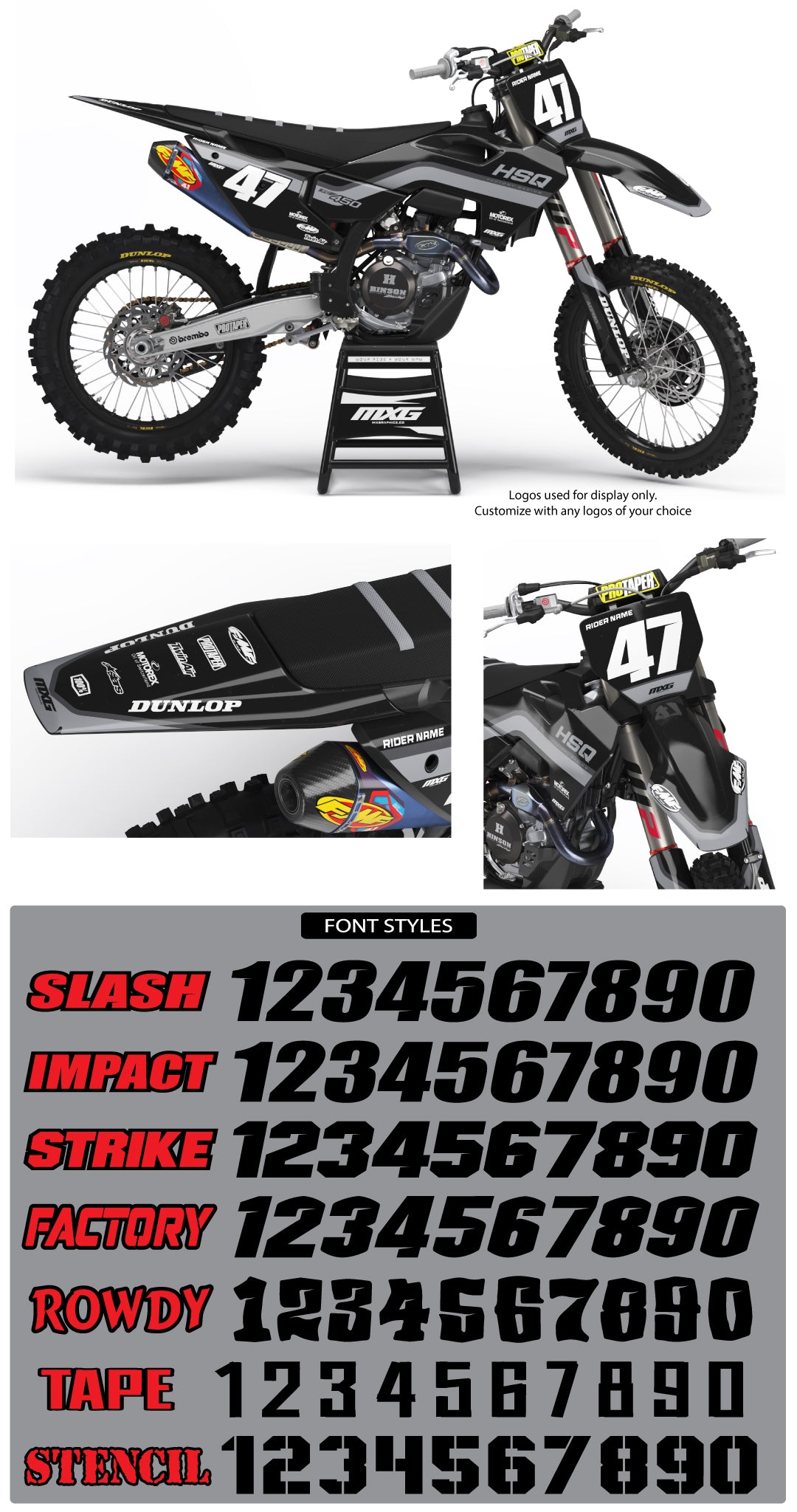 Husqvarna Retro Black Graphic Kit