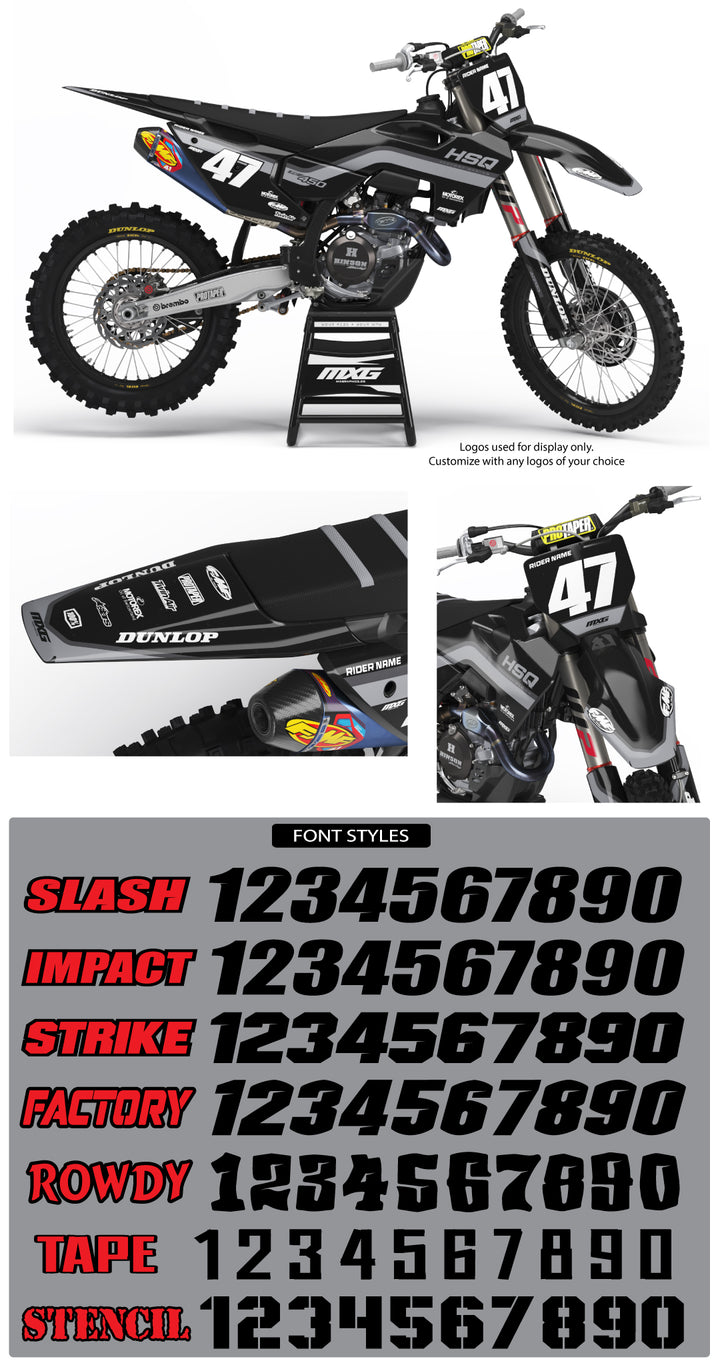 Husqvarna Retro Black Graphic Kit