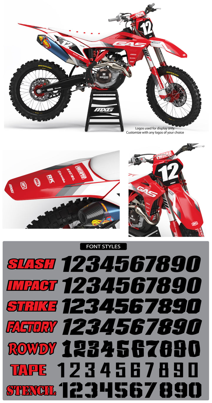 Gas Gas MX16 Red Graphic Kit