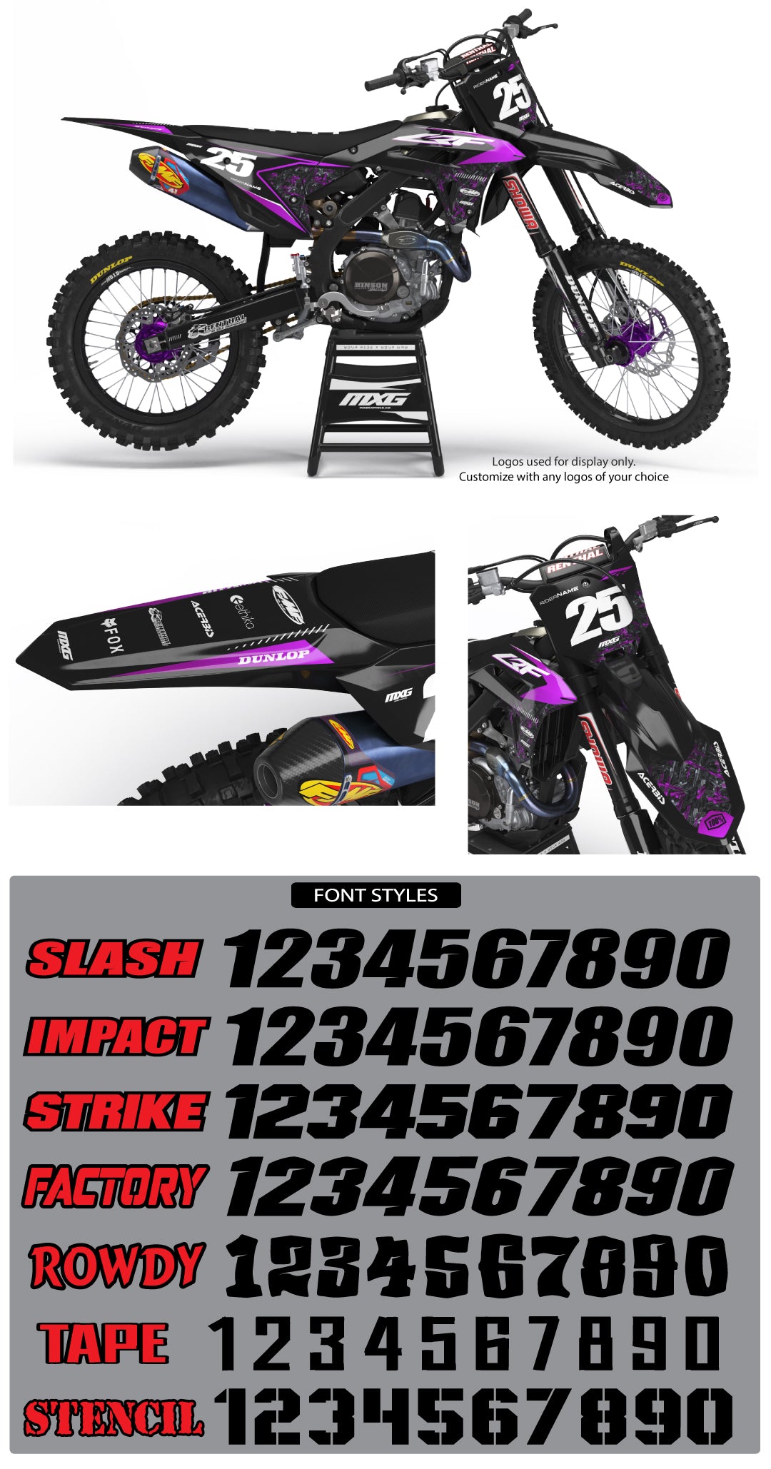 Forged Graphic Kit for Honda's