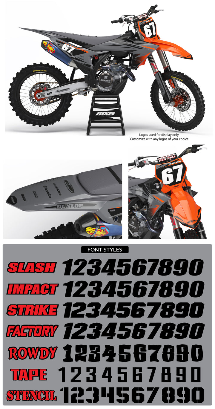 Factory 24 Grey Graphic Kit for KTM