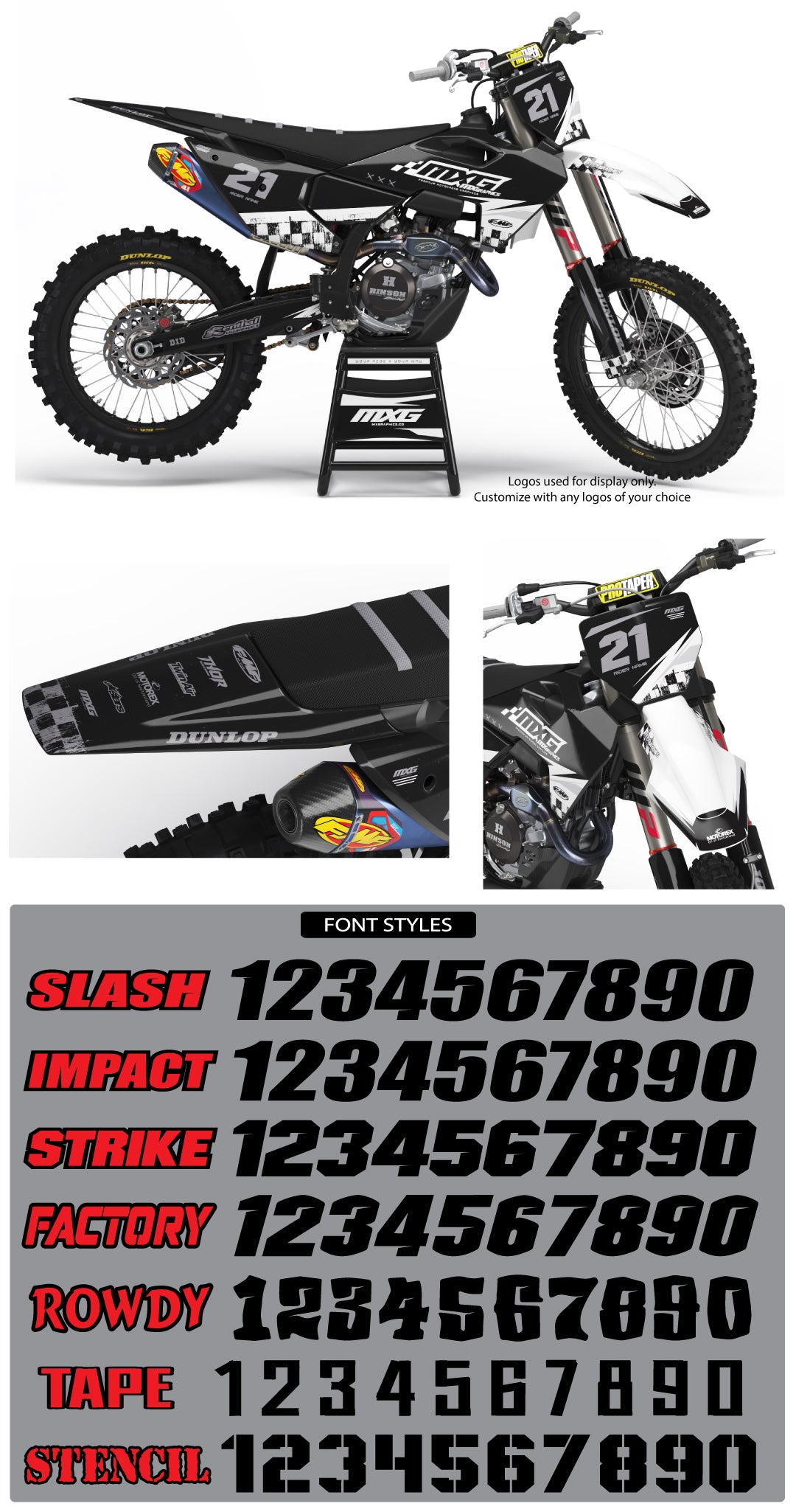 Husqvarna Checkered Graphic Kit