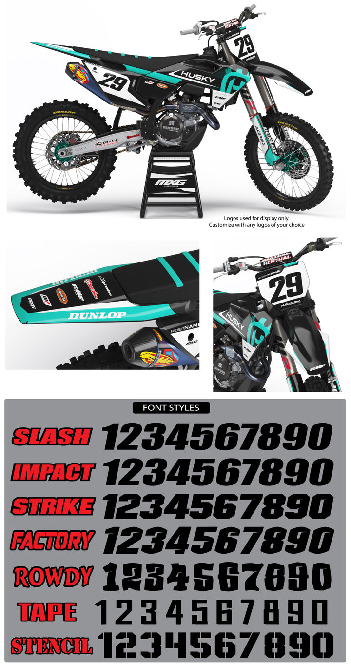 Husqvarna Race Graphic Kit Black