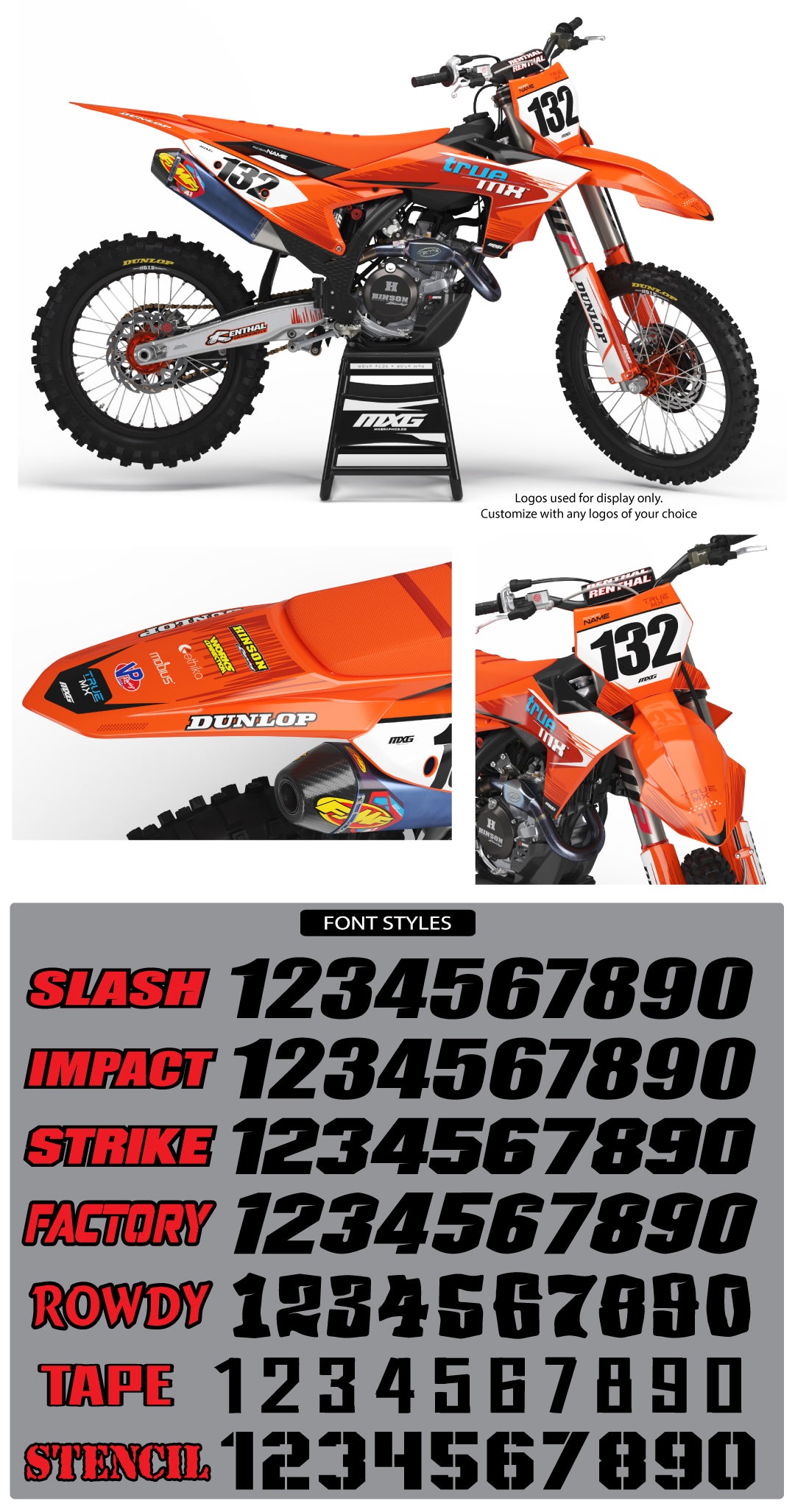 True MX Trilogy Graphic Kit for KTM
