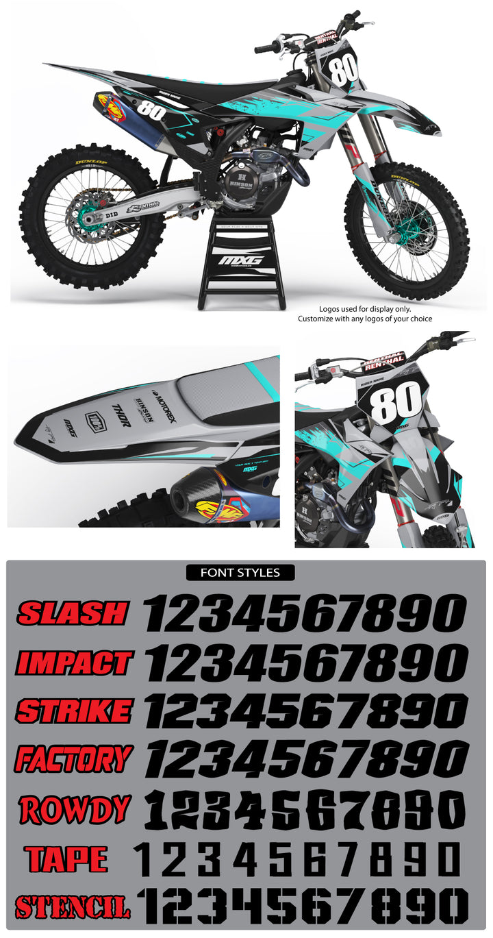 MX19 Grey Graphic Kit