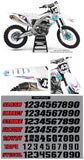Kawasaki MX20 White Graphic Kit
