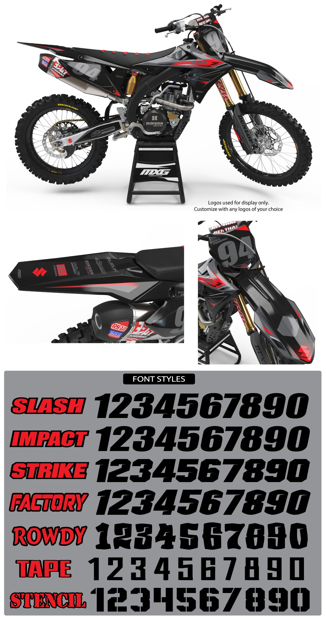 Suzuki Factory 2.0 Grey Graphic Kit