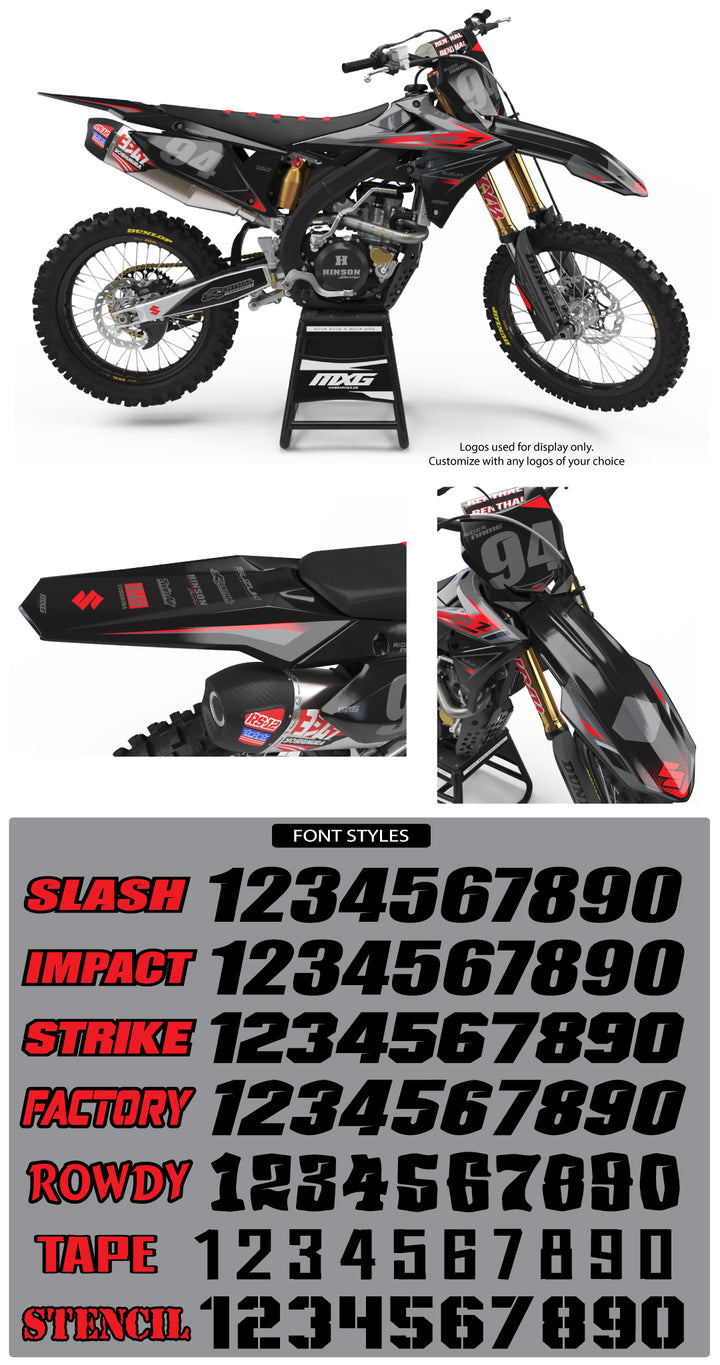 Suzuki Factory 2.0 Grey Graphic Kit