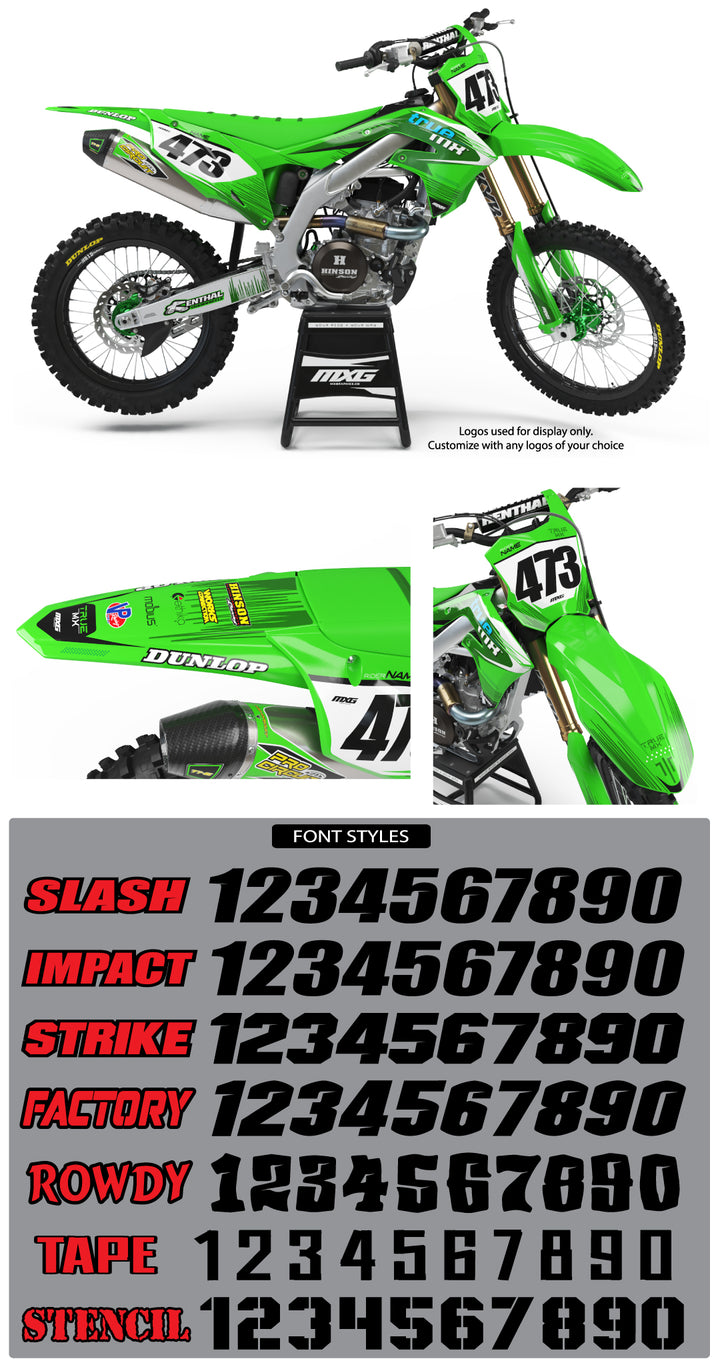 Kawasaki True MX Trilogy Graphic Kit
