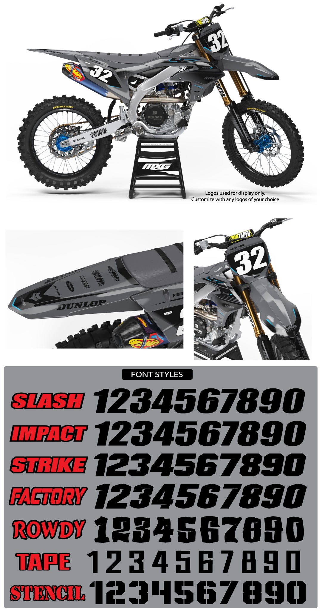 Yamaha Factory 24 Grey Graphic Kit