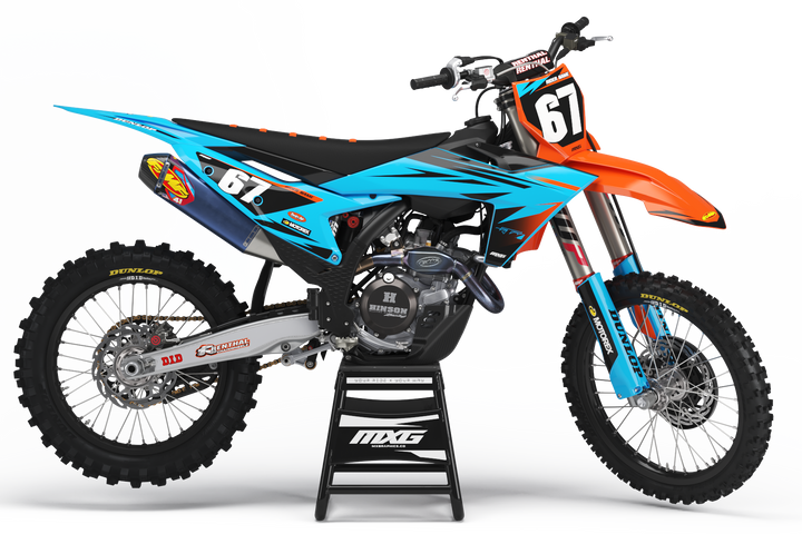 Factory 24 Cyan Graphic Kit for KTM
