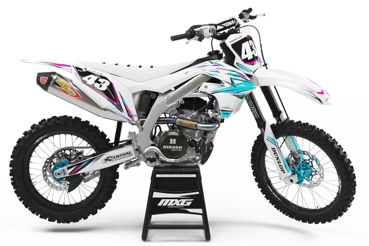 Kawasaki MX20 White Graphic Kit