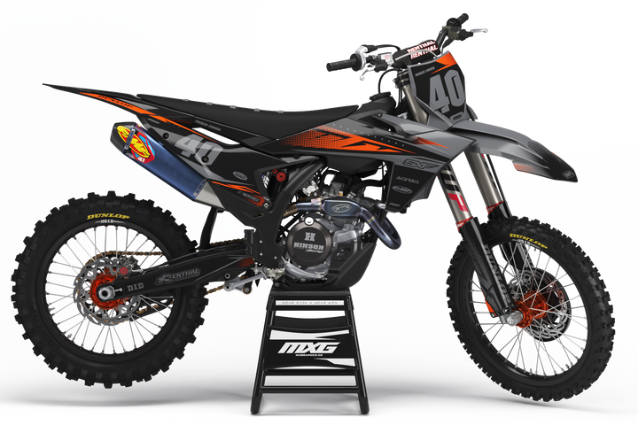 MX18 Grey Graphic Kit for KTM