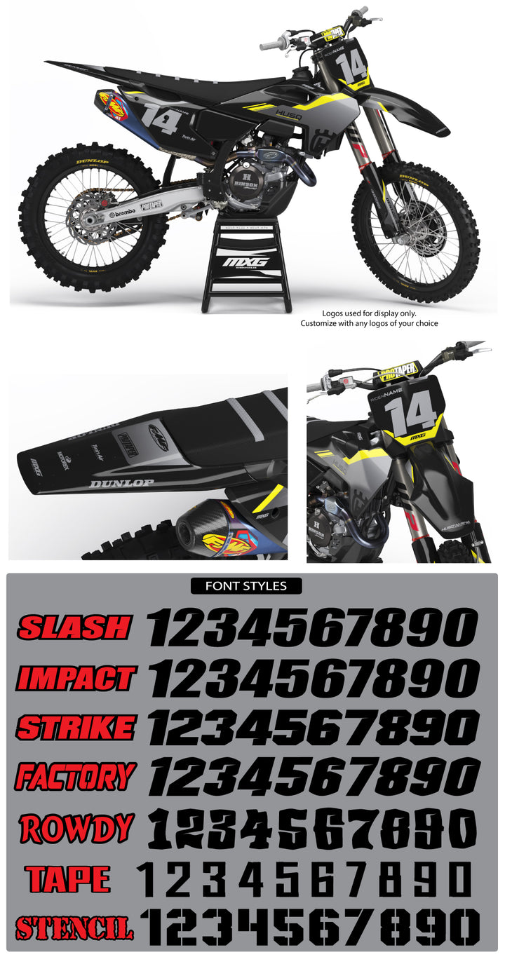 Husqvarna Factory 25 Black Graphic Kit
