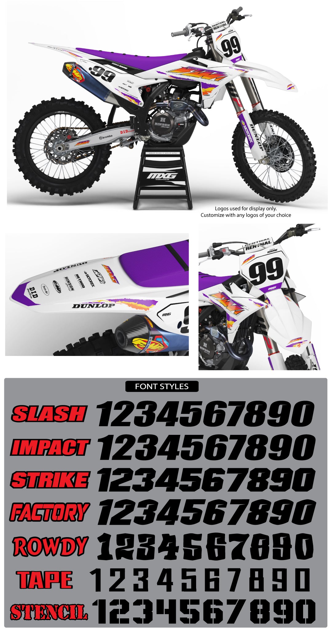 Retro 95 Graphic Kit for KTM