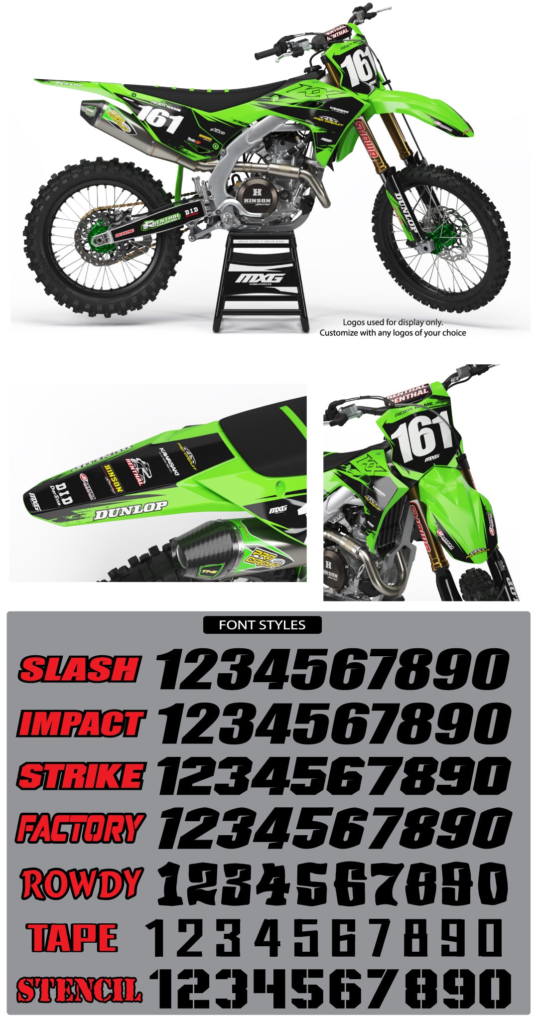 Kawasaki MX22 Graphic Kit