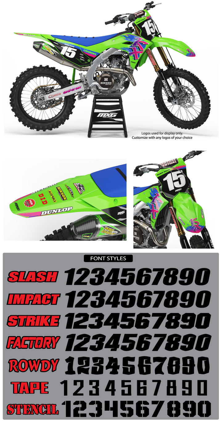 Kawasaki Retro 91 Graphic Kit