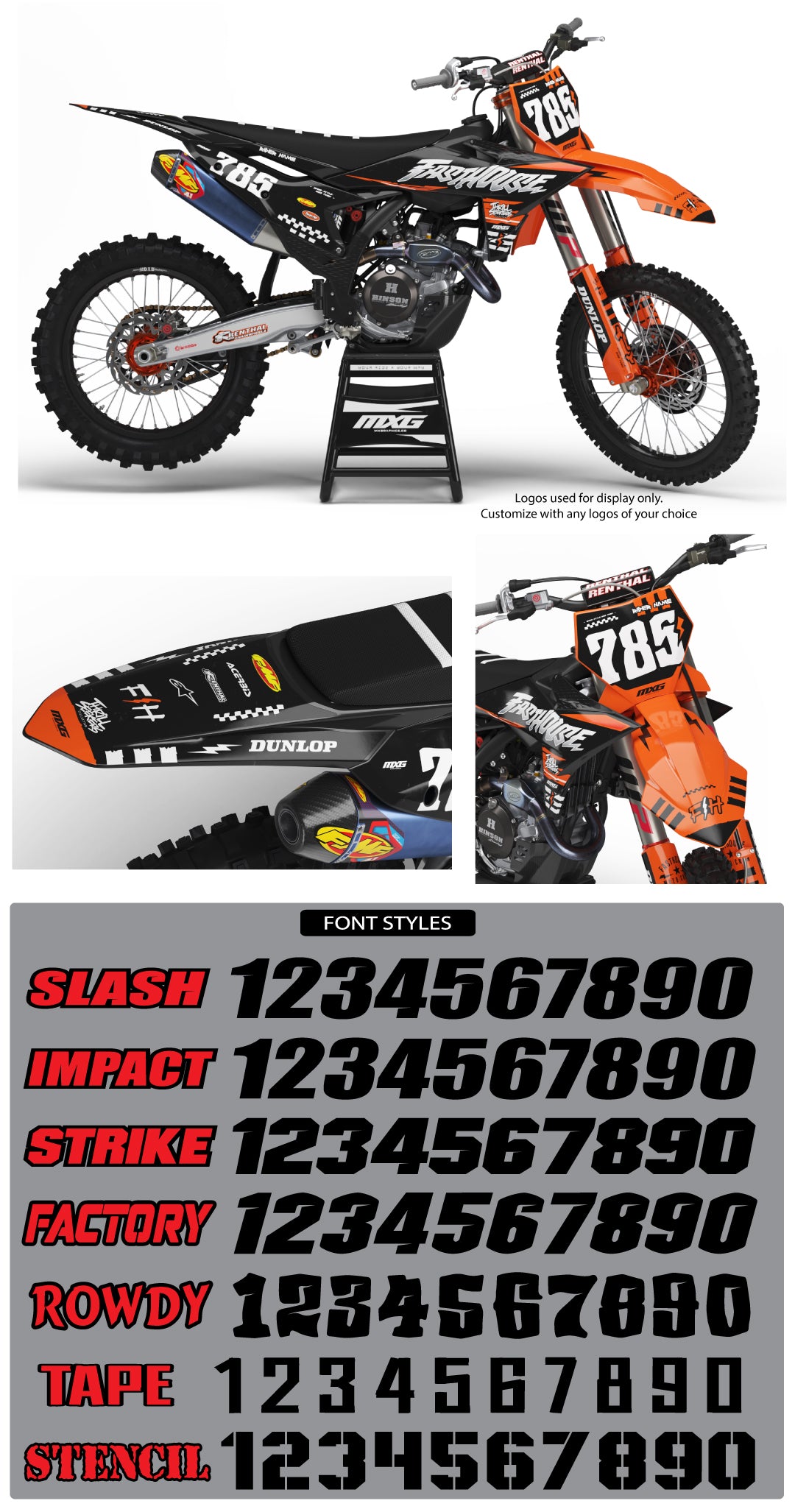 MX35  Graphic Kit for KTM