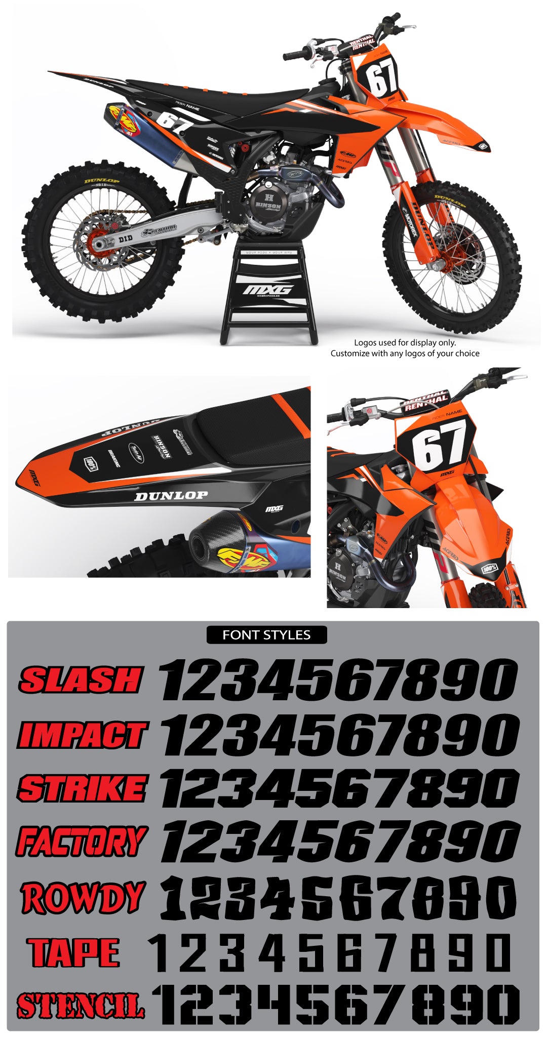 MX8 Graphic Kit for KTM