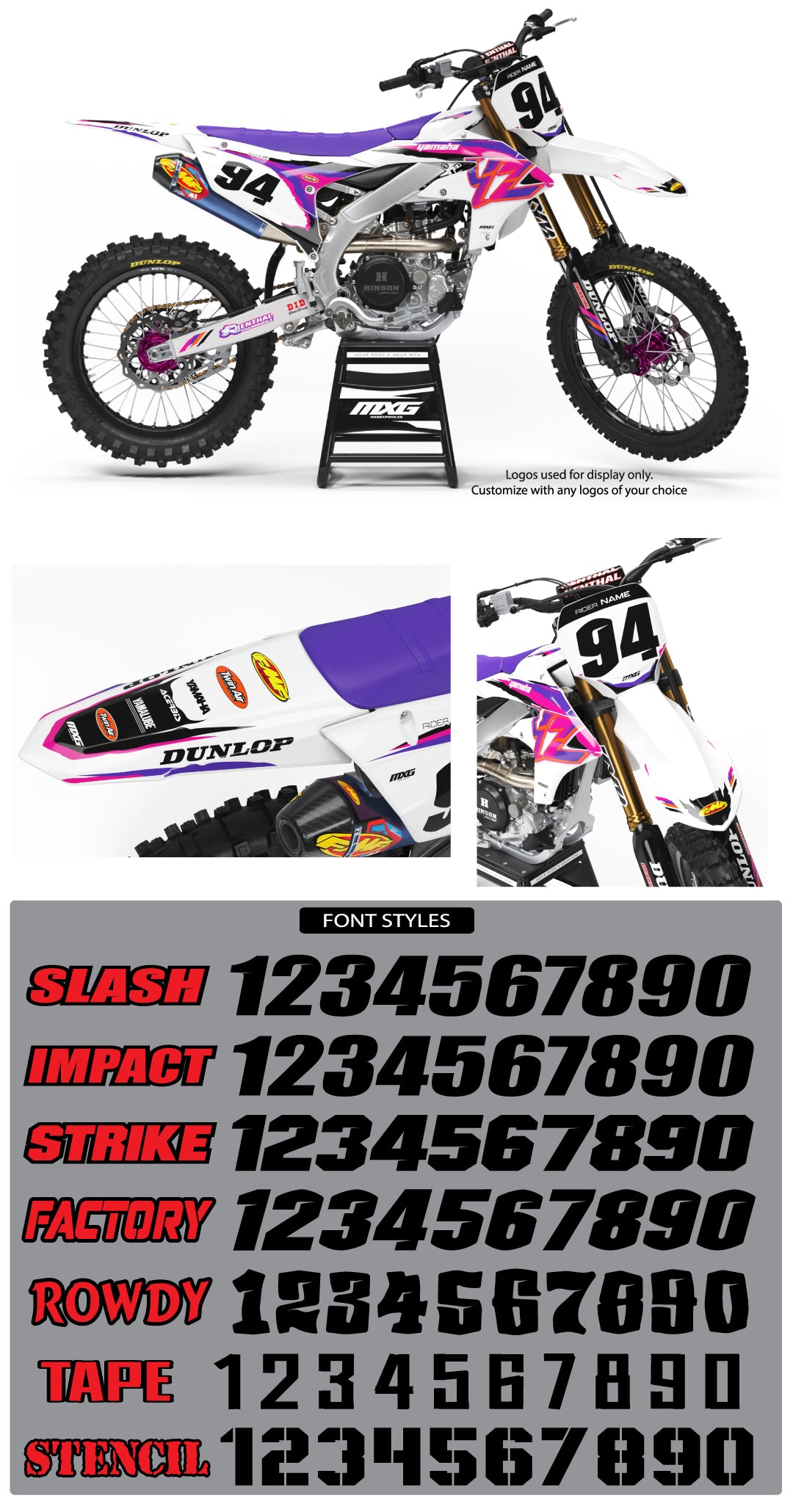 Yamaha Retro 93 V2 Graphic Kit