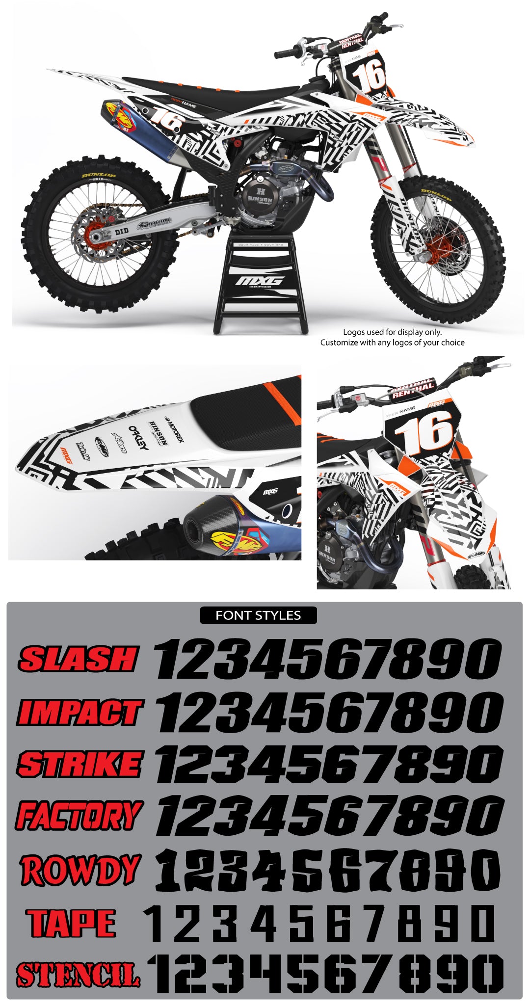 Vertigo V2 Graphic Kit for KTM