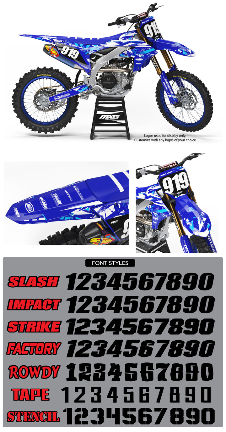 Yamaha Frenzy Blue Graphic Kit
