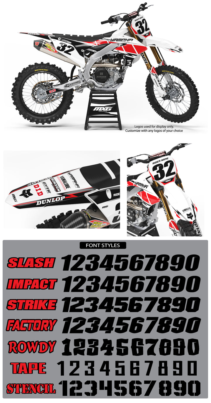 Yamaha Hurricane White Graphic Kit