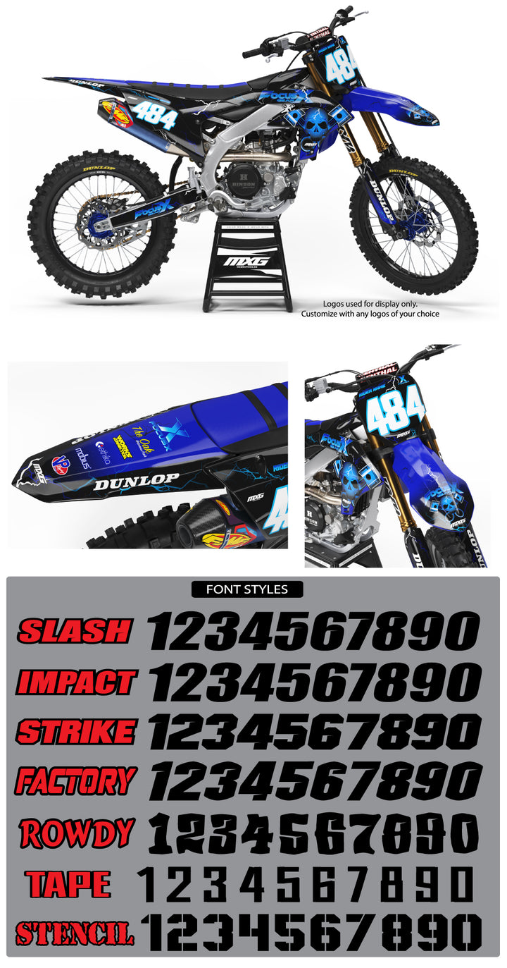Yamaha Moto Lightning Graphic Kit