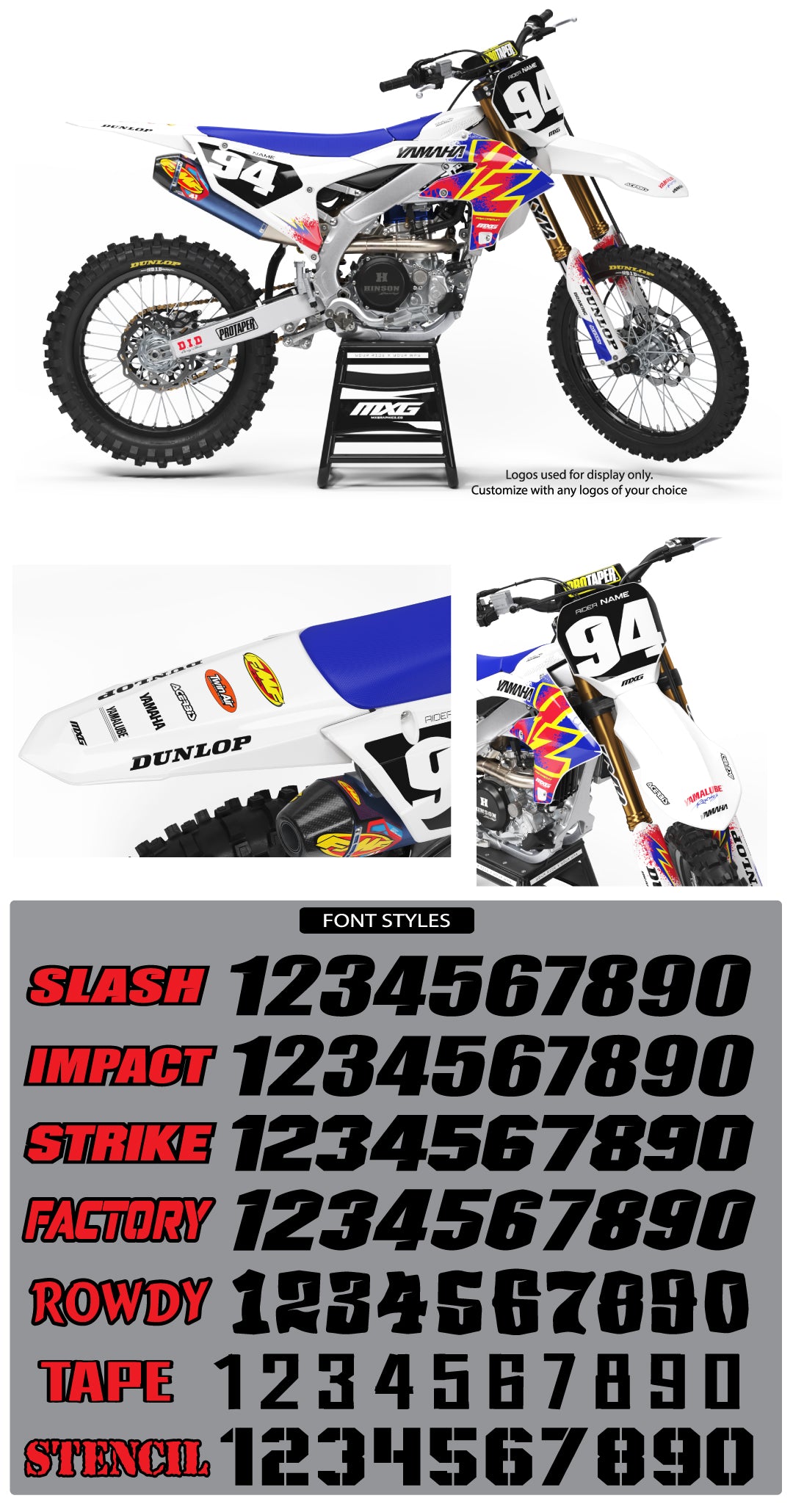 Yamaha Retro 94 Graphic Kit