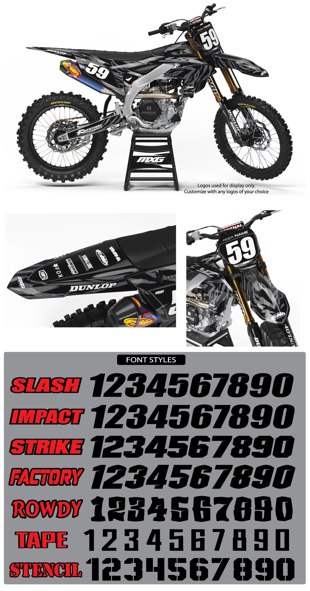 Yamaha Untamed Grey Graphic Kit