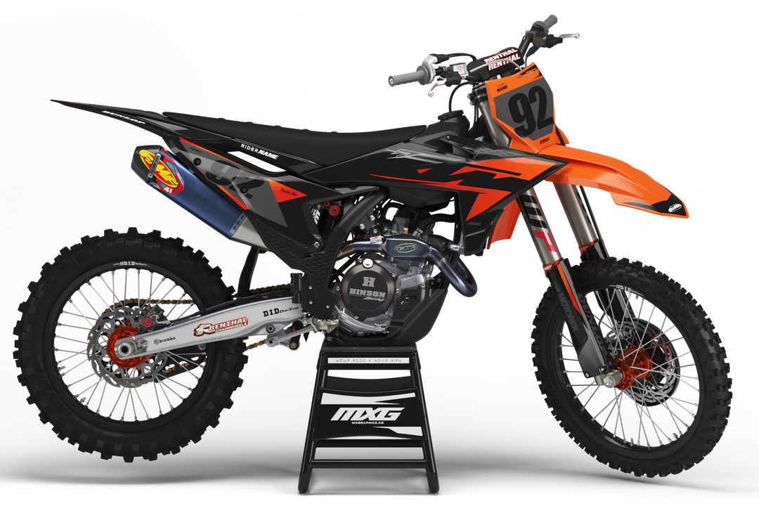 Batul Graphics Factory 25 Black Graphic Kit for KTM – MX Graphics