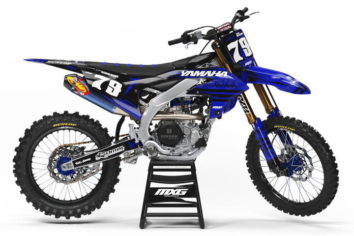 Yamaha MX35 Blue Graphic Kit
