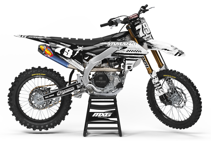 Yamaha MX35 White Graphic Kit