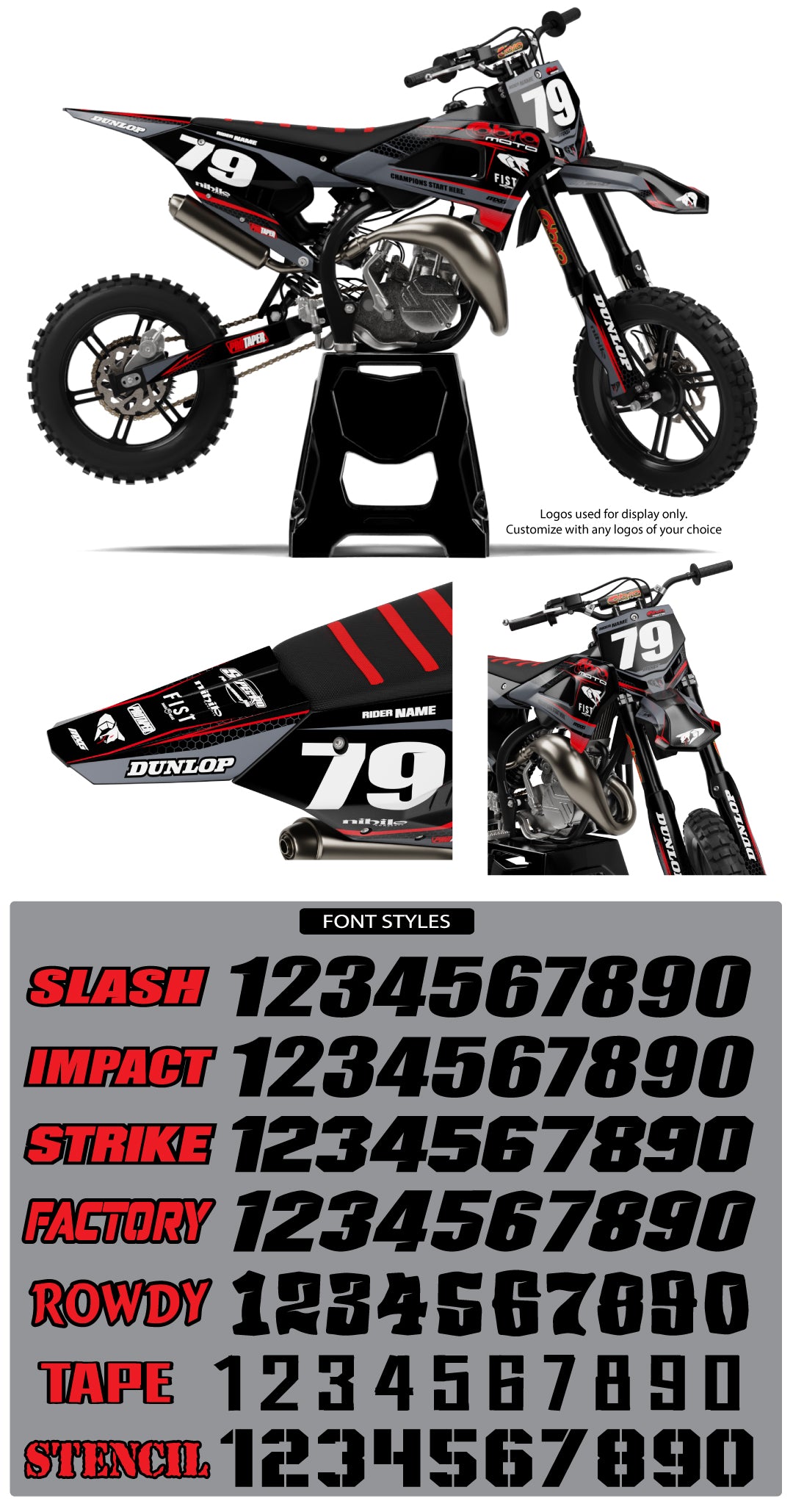 Cobra Race Graphic Kit Grey