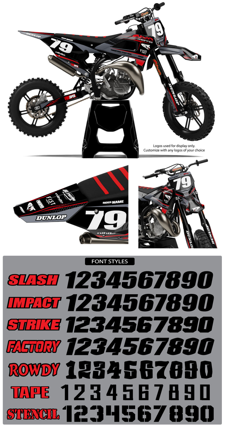 Cobra Race Graphic Kit Grey
