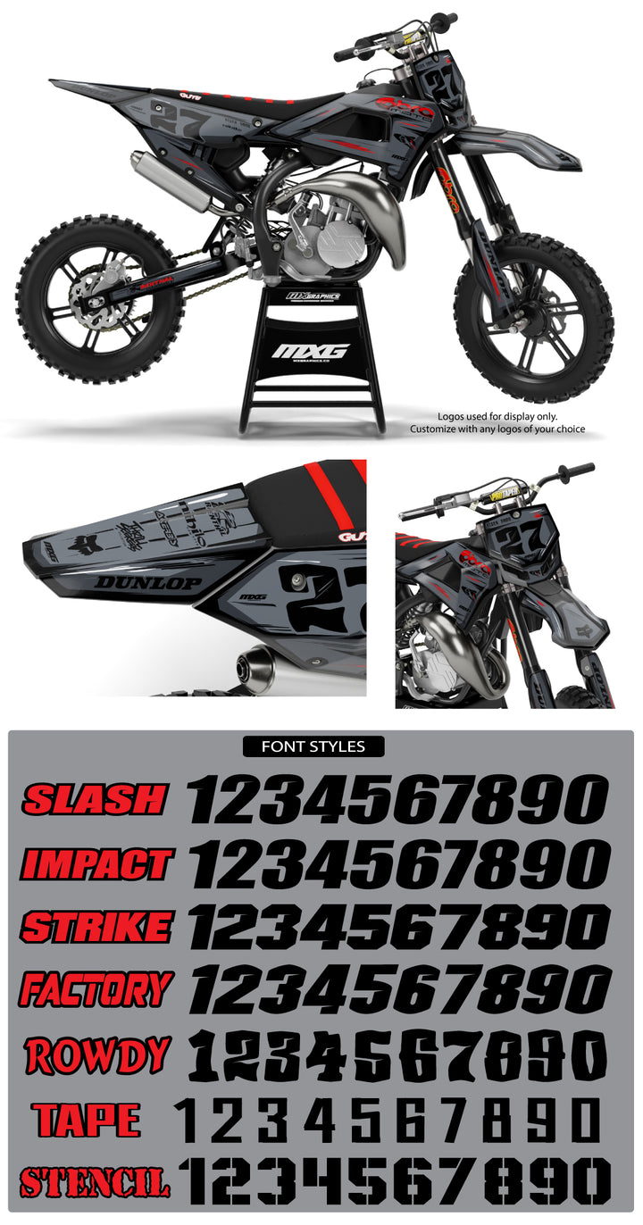 Cobra Scribble Grey Graphic Kit