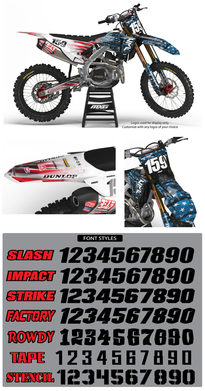American Dream Graphic Kit for Honda's