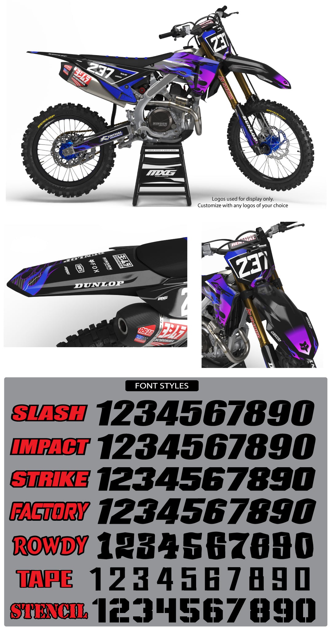 Blaze Graphic Kit for Honda's