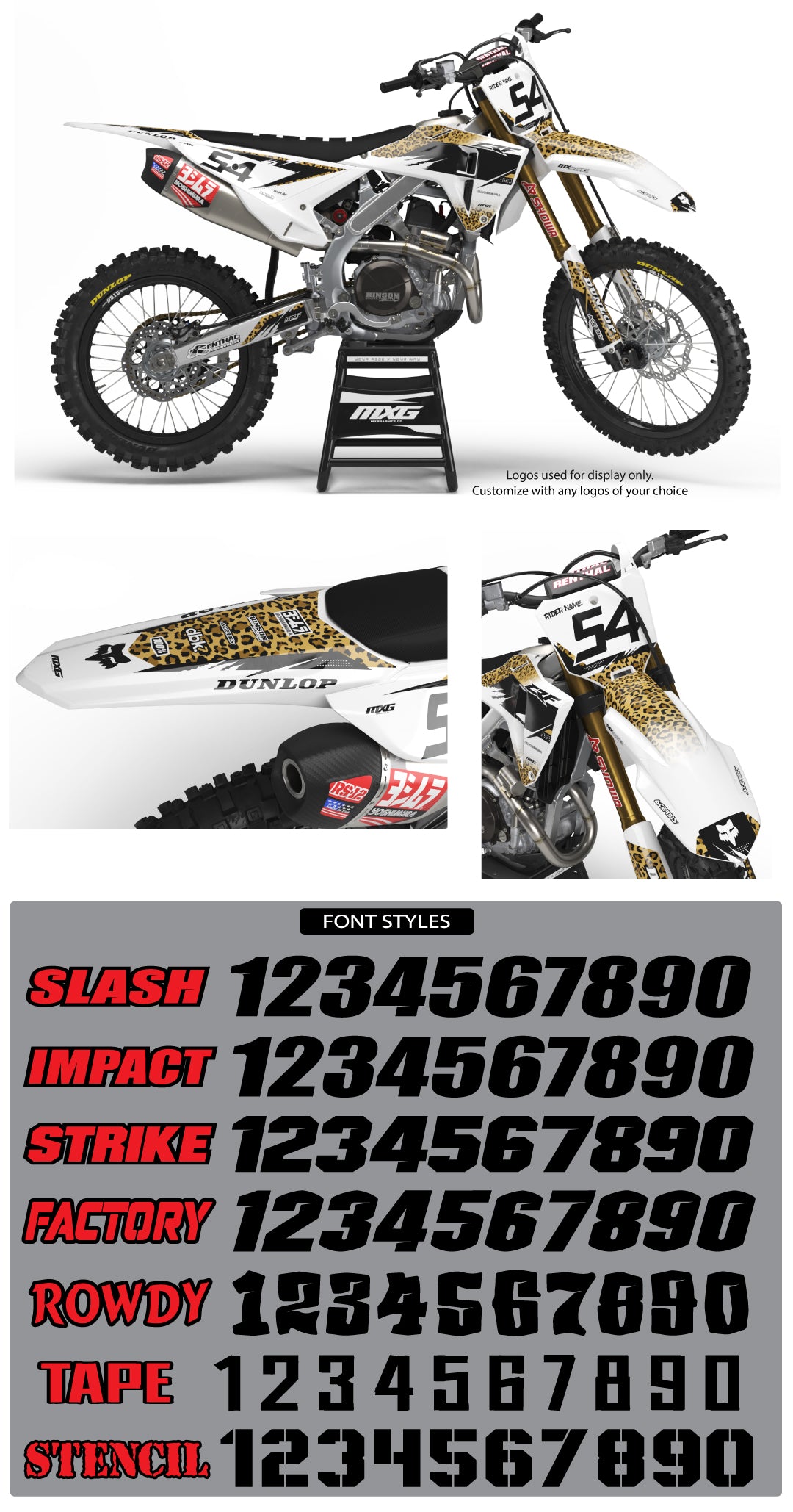 Cheetah Graphic Kit for Honda's