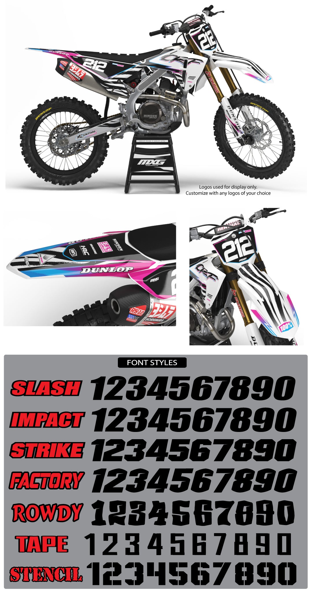 Rad Graphic Kit for Honda's