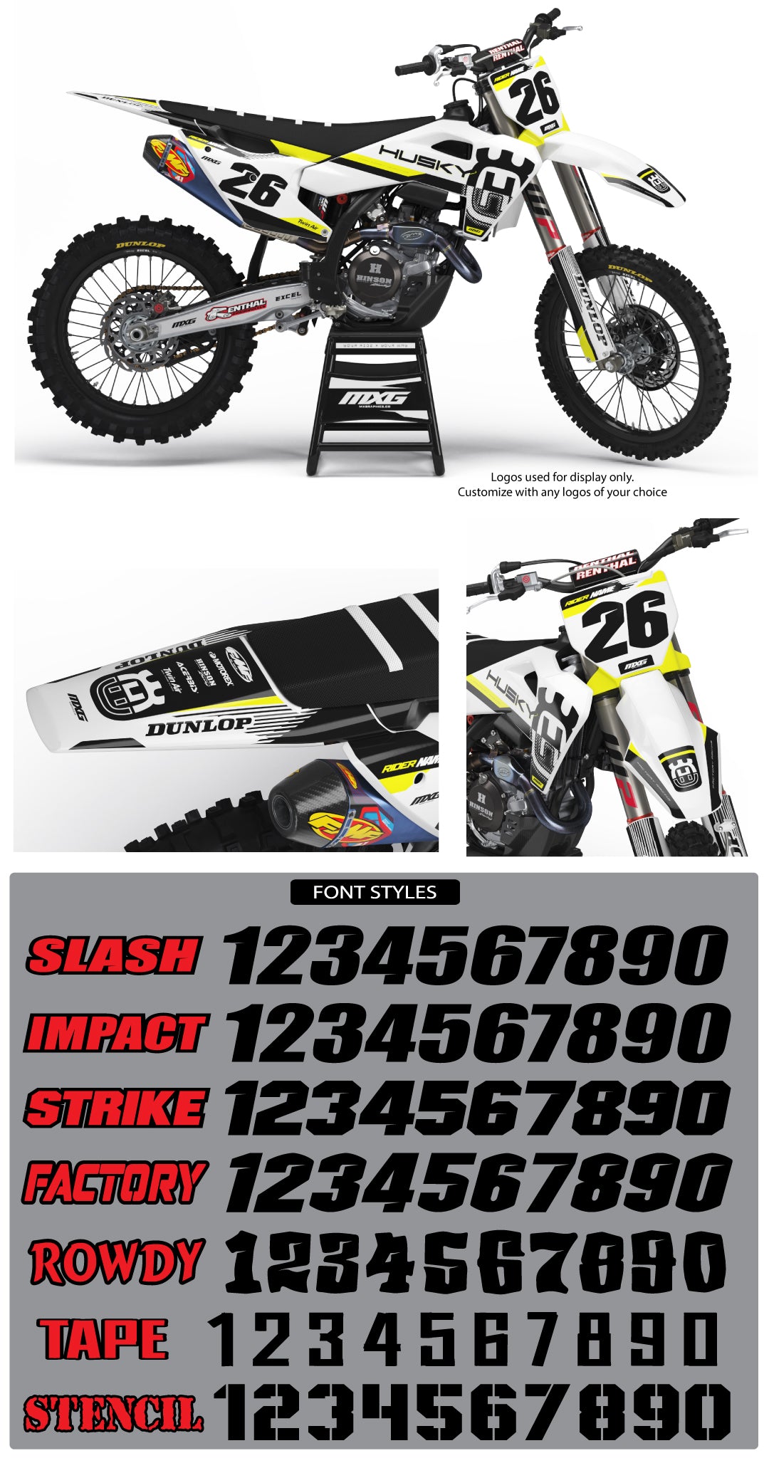 Husqvarna Racer Black Graphic Kit