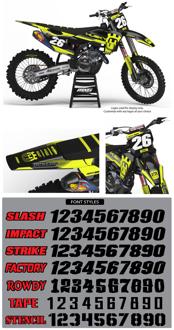 Husqvarna Racer Hyper Neon Graphic Kit