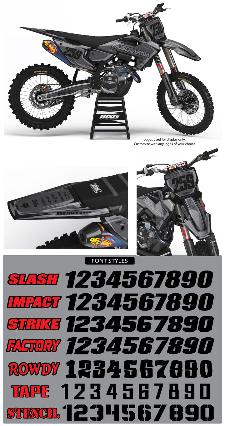 Husqvarna Scribble Grey Graphic Kit