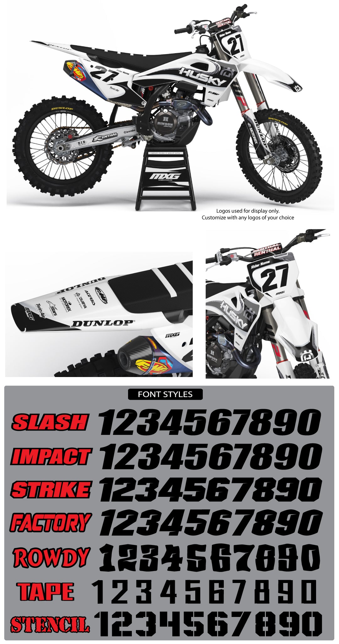 Husqvarna Warped Graphic Kit