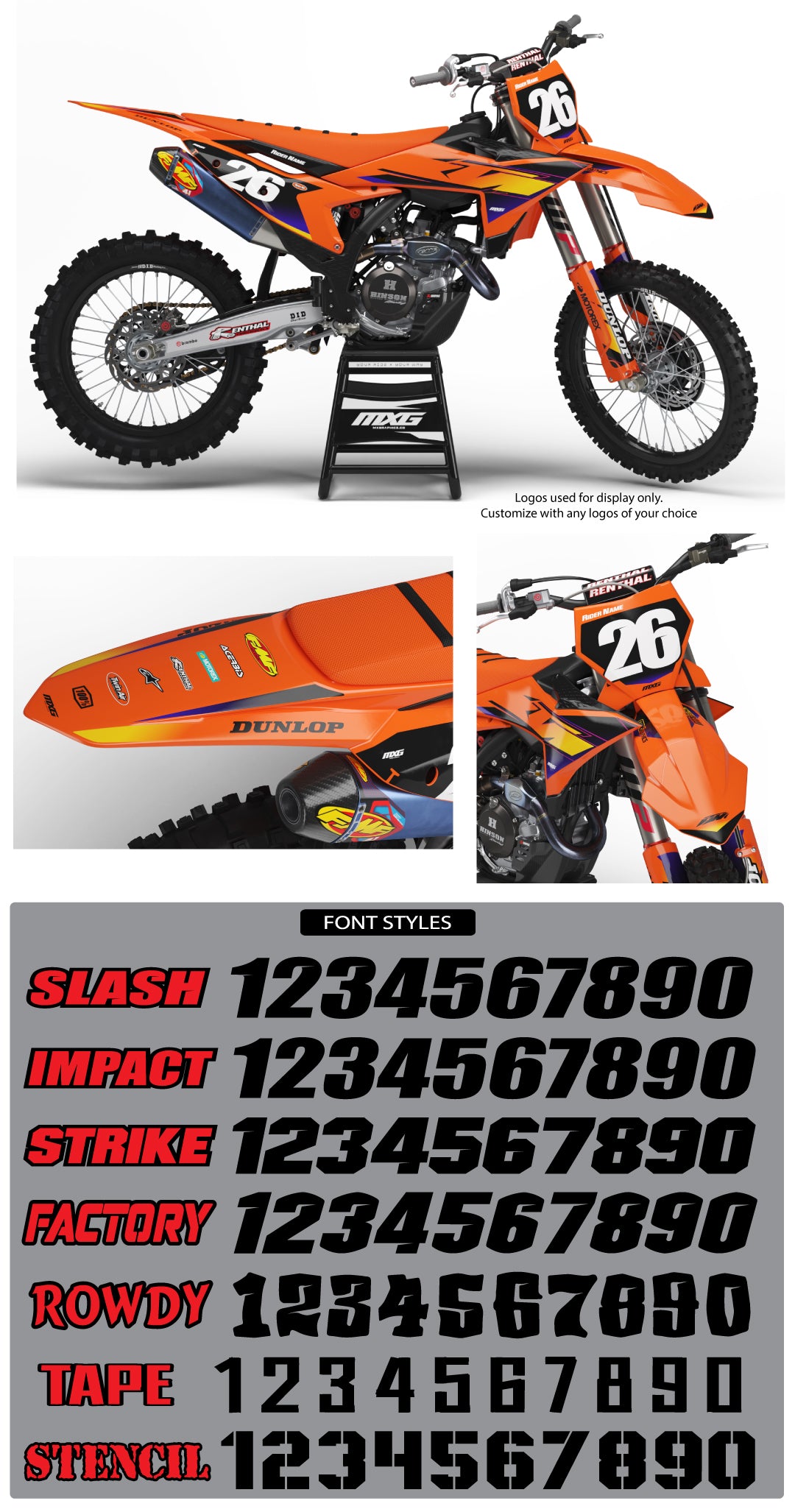 Factory 26 Graphic Kit for KTM