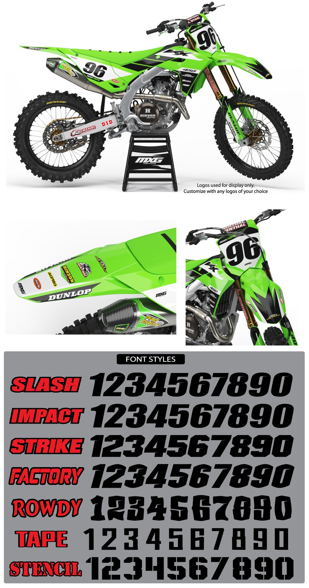 Kawasaki Factory 25 Graphic Kit