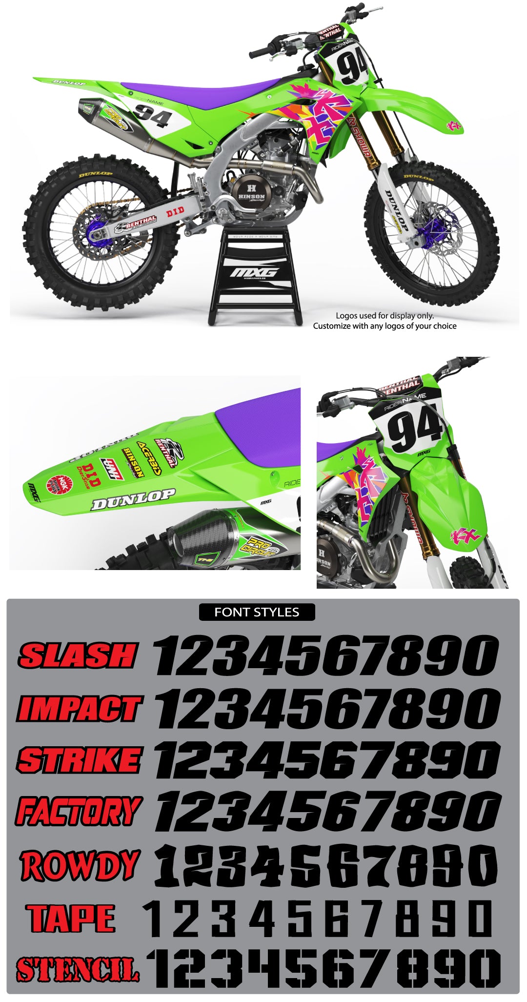 Kawasaki Retro 94 Graphic Kit